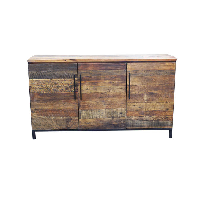 Madia Moderna con Tre Ante in Legno Metallo cm 150x40x86 - DARWIN