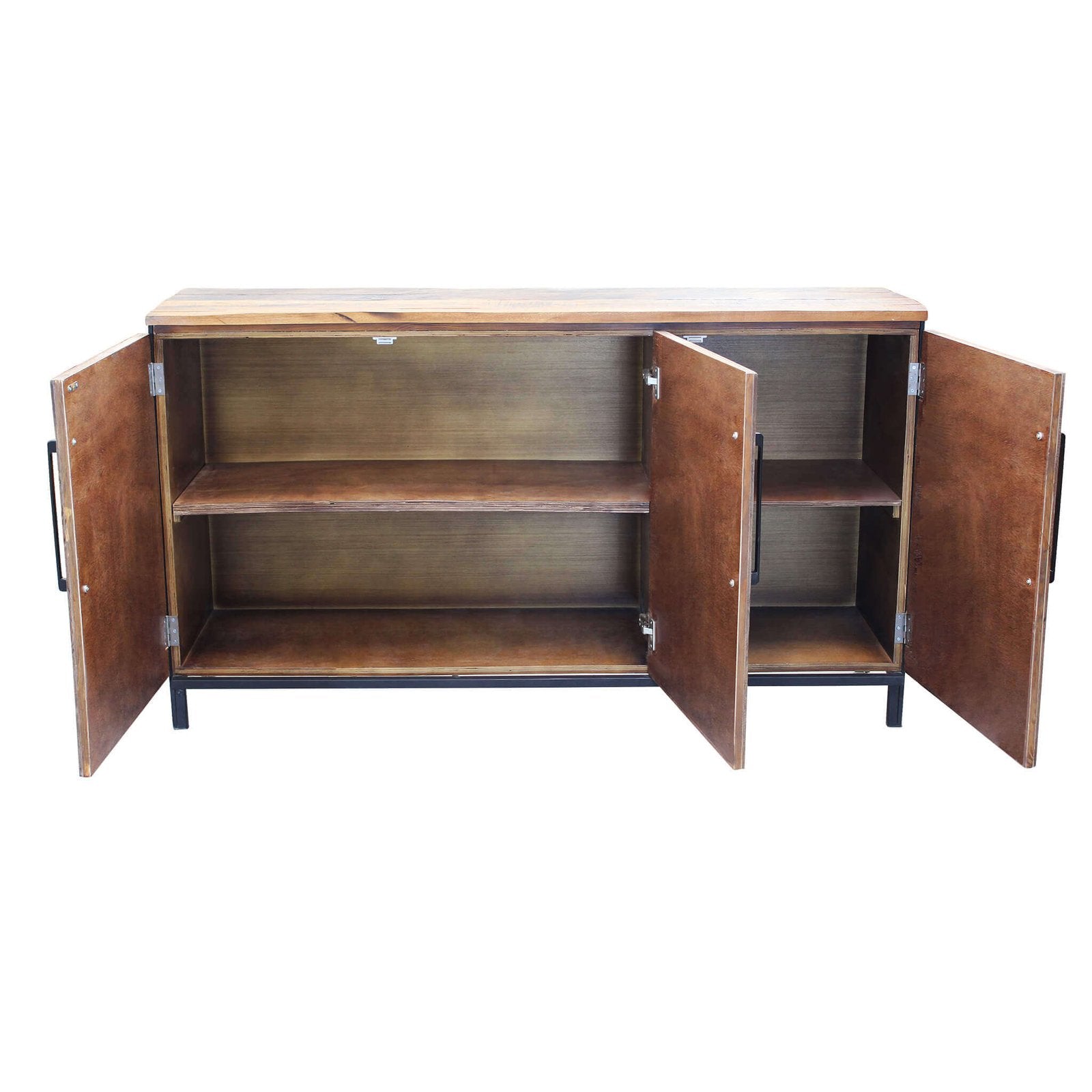 Madia Moderna con Tre Ante in Legno Metallo cm 150x40x86 - DARWIN