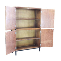 Credenza Moderna con quattro ante in Legno Metallo cm 100x40x160 - DARWIN