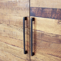 Credenza Moderna con quattro ante in Legno Metallo cm 100x40x160 - DARWIN