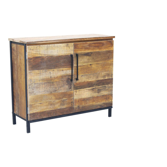 Madia Moderna a due ante in Legno Metallo cm 100x40x86 - DARWIN