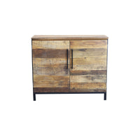 Madia Moderna a due ante in Legno Metallo cm 100x40x86 - DARWIN