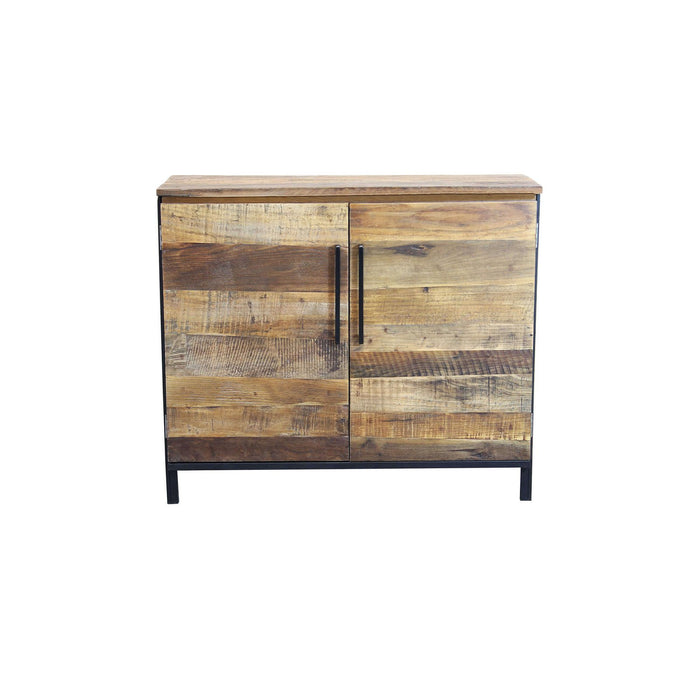 Madia Moderna a due ante in Legno Metallo cm 100x40x86 - DARWIN