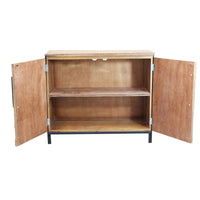 Madia Moderna a due ante in Legno Metallo cm 100x40x86 - DARWIN