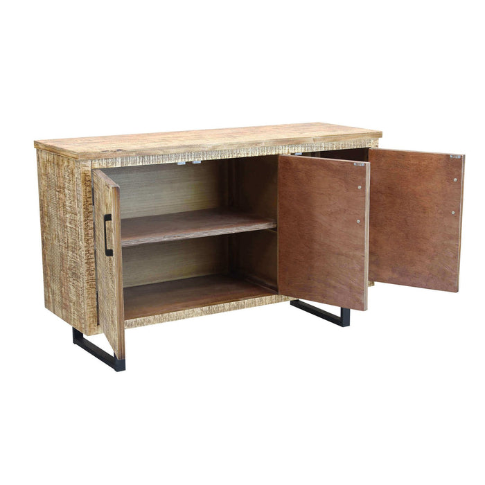 Madia a tre ante in Legno Metallo cm 135x45x83 - JULIUS