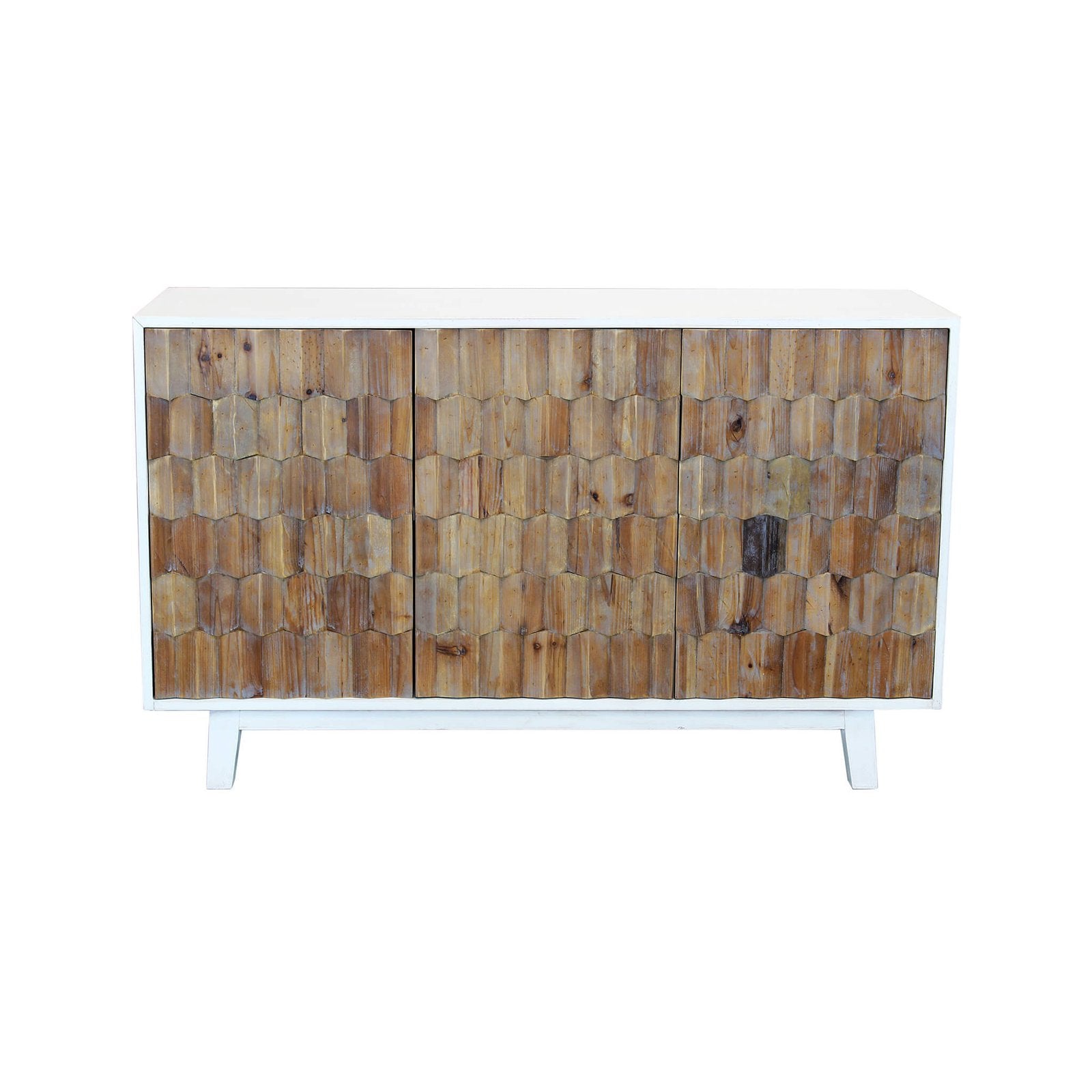 Madia a tre ante con decoro in Legno cm 135x45x80 - JAY