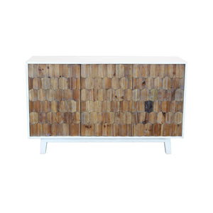 Madia a tre ante con decoro in Legno cm 135x45x80 - JAY