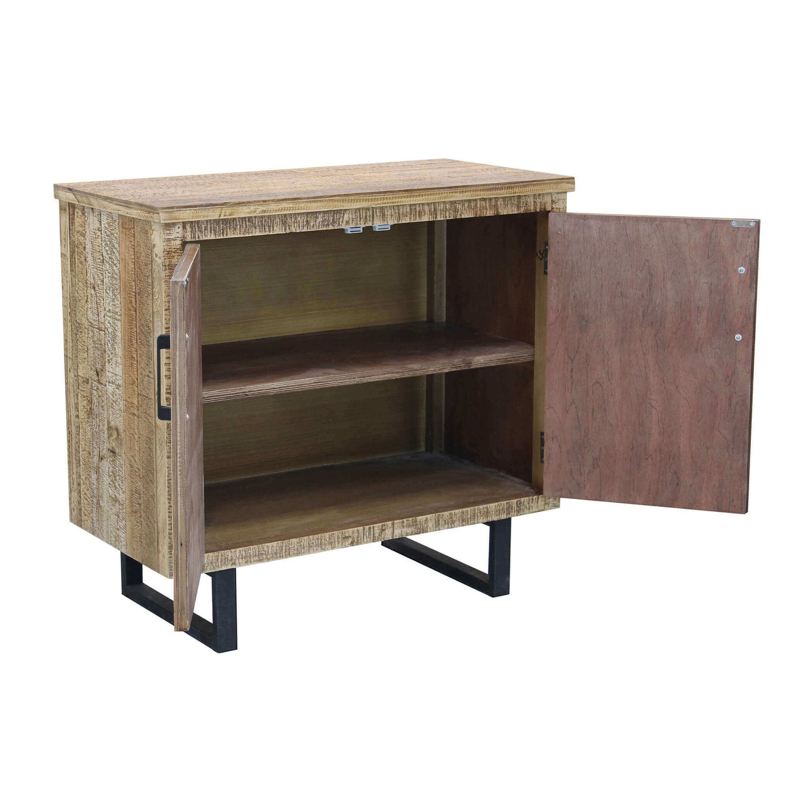 Madia a due ante in Legno Metallo cm 90x45x83 - CARLISLE