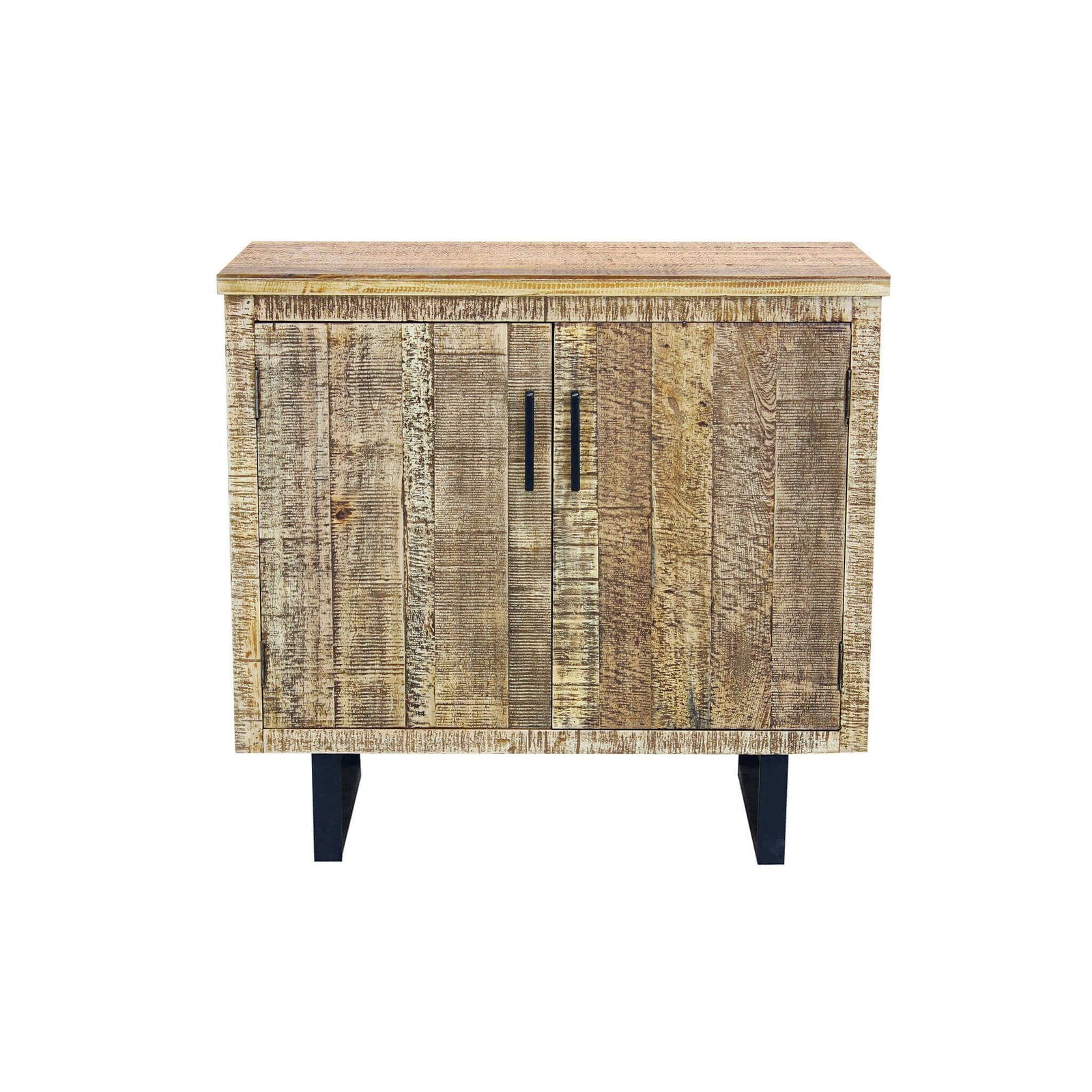 Madia a due ante in Legno Metallo cm 90x45x83 - CARLISLE