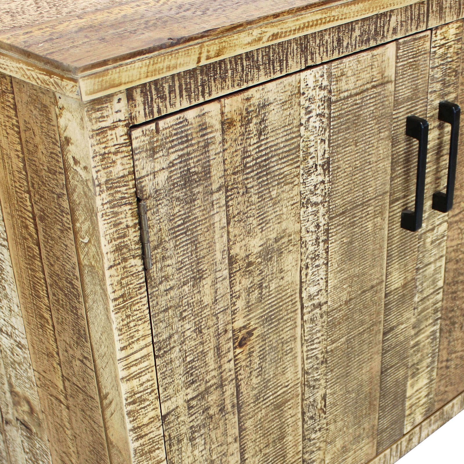 Madia a due ante in Legno Metallo cm 90x45x83 - CARLISLE