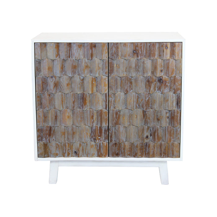 Madia a due ante con decoro in Legno cm 90x50x89 - ART