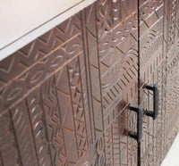 Madia con decoro 4 ante in Legno Metallo cm 180x40x85 - BRODY