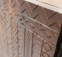 Madia con decoro 4 ante in Legno Metallo cm 180x40x85 - BRODY