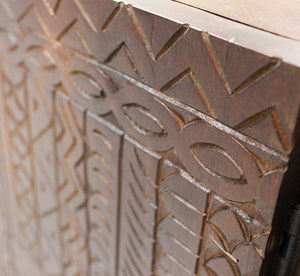 Madia con decoro 4 ante in Legno Metallo cm 180x40x85 - BRODY