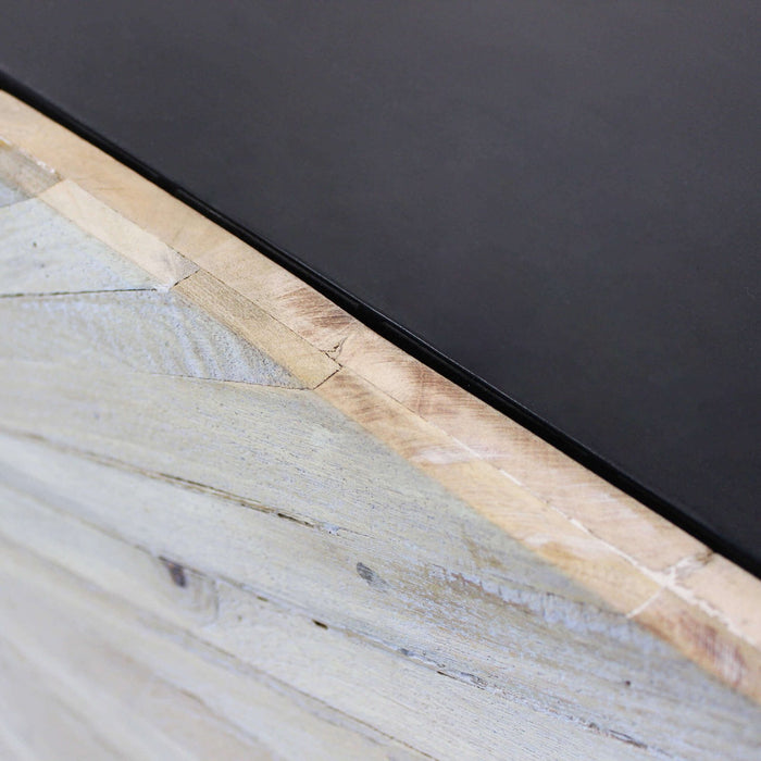 Madia 3 ante per soggiorno Industrial in Legno Metallo cm 150x45x80 - GOMER