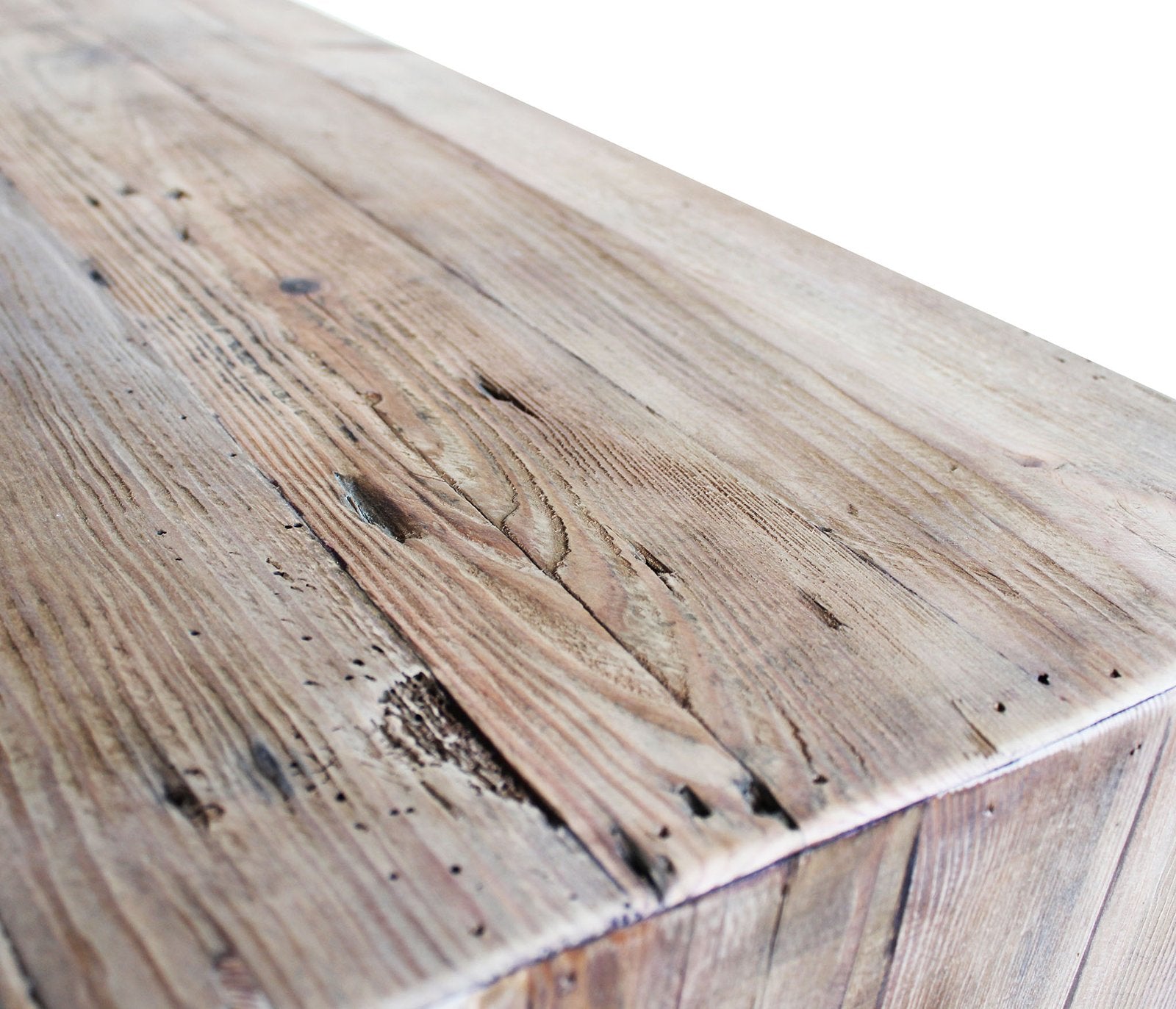 Madia con 4 ante e 4 cassetti in Pino riciclato cm 200x48x85 - PINE