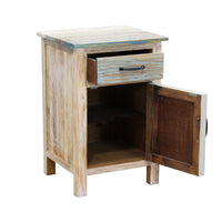 Comodino colorato in Legno Composito cm 45x40x68 - FREDDY