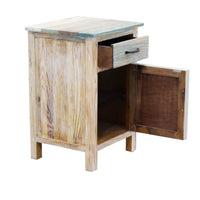 Comodino colorato in Legno Composito cm 45x40x68 - FREDDY