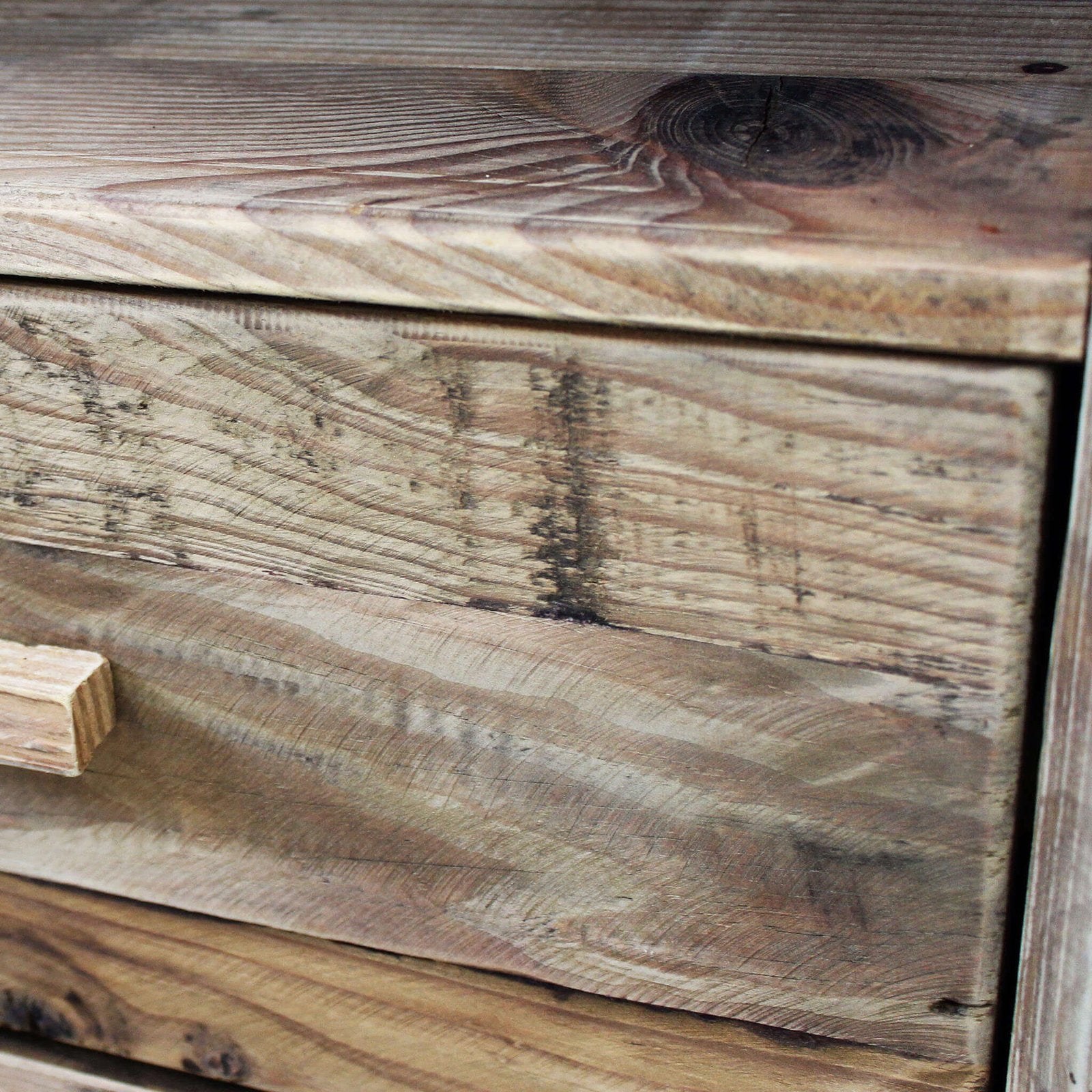 Comodino Industrial in Pino riciclato cm 55x45x62 - PINE