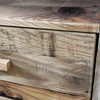 Comodino Industrial in Pino riciclato cm 55x45x62 - PINE