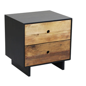 Comodino in Pino riciclato cm 52x43x52 - PINE