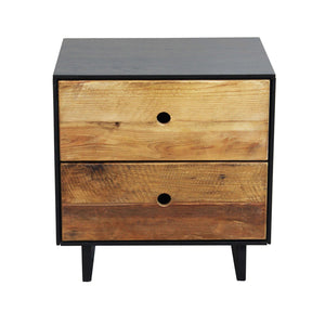 Comodino in Pino riciclato cm 52x43x52 - PINE