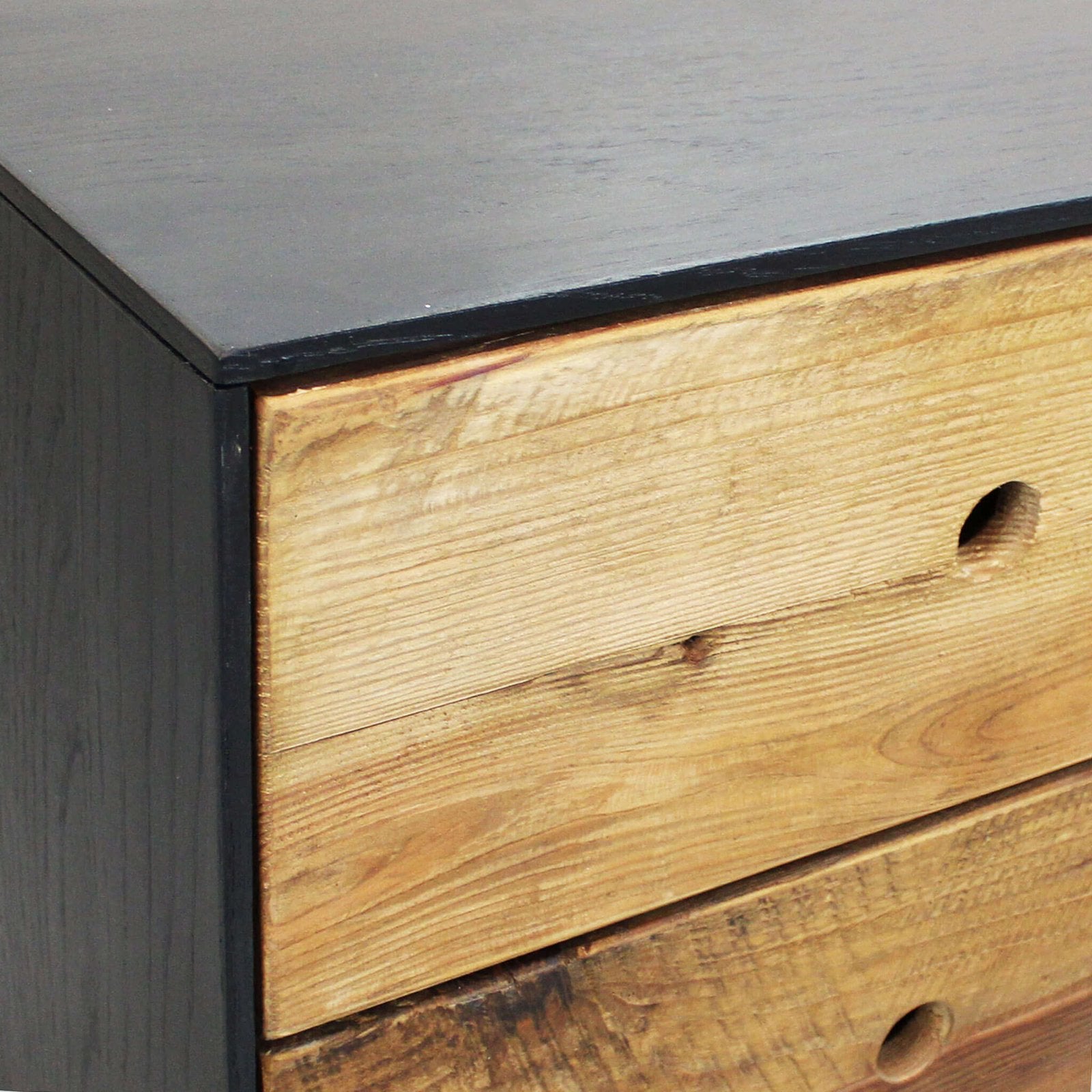 Comodino in Pino riciclato cm 52x43x52 - PINE