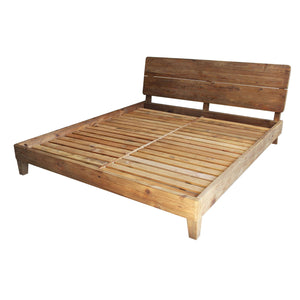 Letto Industrial in Pino riciclato cm 223x191x90 - PINE