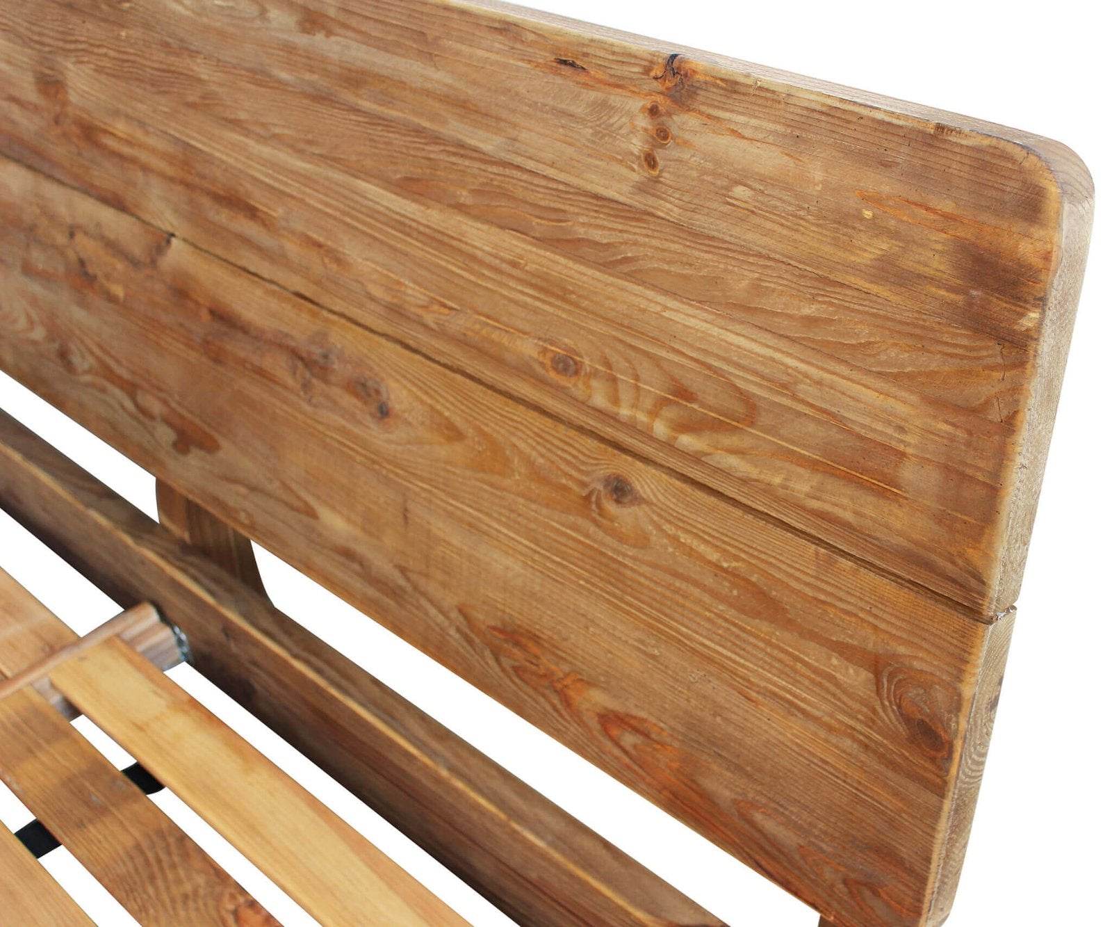 Letto Industrial in Pino riciclato cm 223x191x90 - PINE