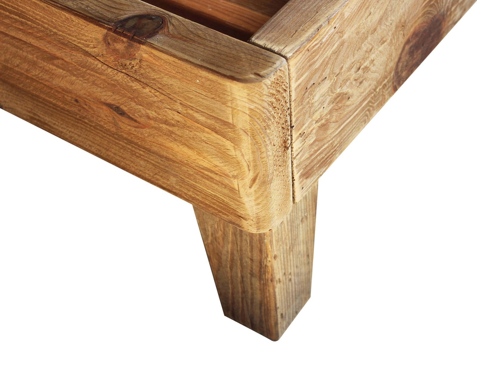 Letto Industrial in Pino riciclato cm 223x191x90 - PINE