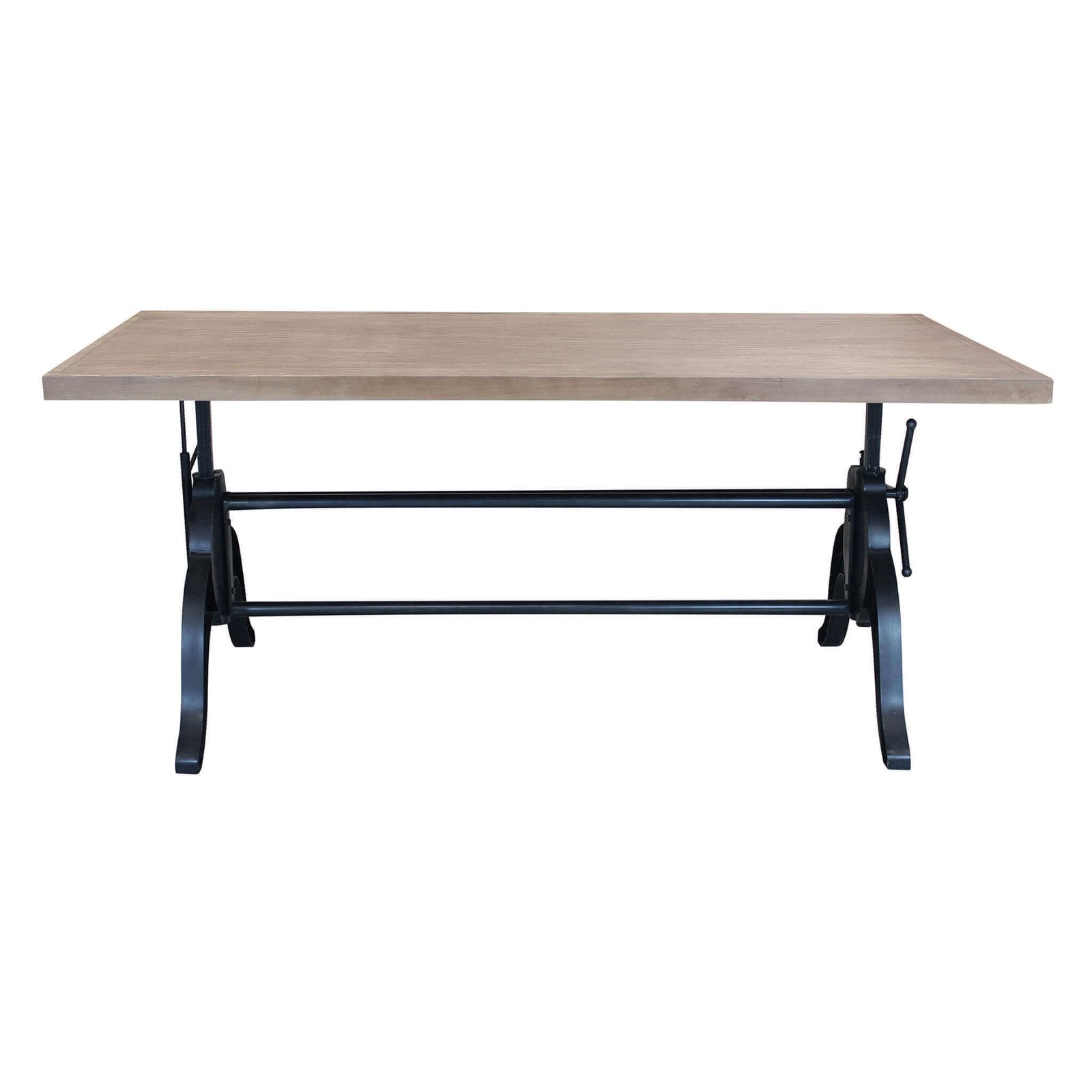 Tavolo da Pranzo Industrial con Piano in legno cm 180x85 - CHARLTON