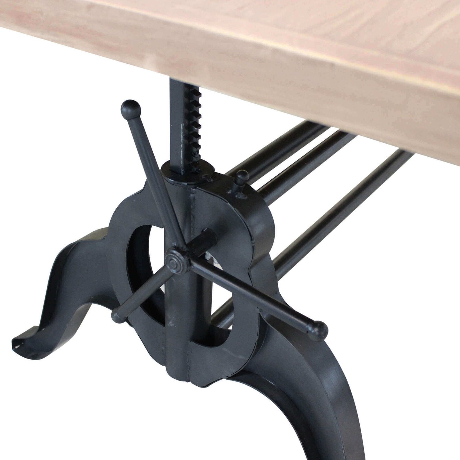 Tavolo da Pranzo Industrial con Piano in legno cm 180x85 - CHARLTON