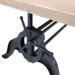 Tavolo da Pranzo Industrial con Piano in legno cm 180x85 - CHARLTON