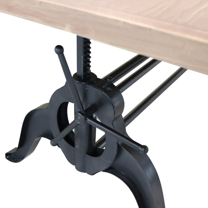 Tavolo da Pranzo Industrial con Piano in legno cm 180x85 - CHARLTON