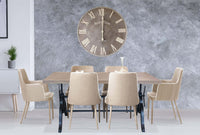 Tavolo da Pranzo Industrial con Piano in legno cm 180x85 - CHARLTON