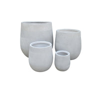 Set di 4 vasi in Fibra sintetica cm 57x57x57 - BENJY Colore: Beige