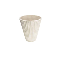Vaso piccolo in Fibra sintetica cm 19x19x22 - KENNY Colore: Bianco
