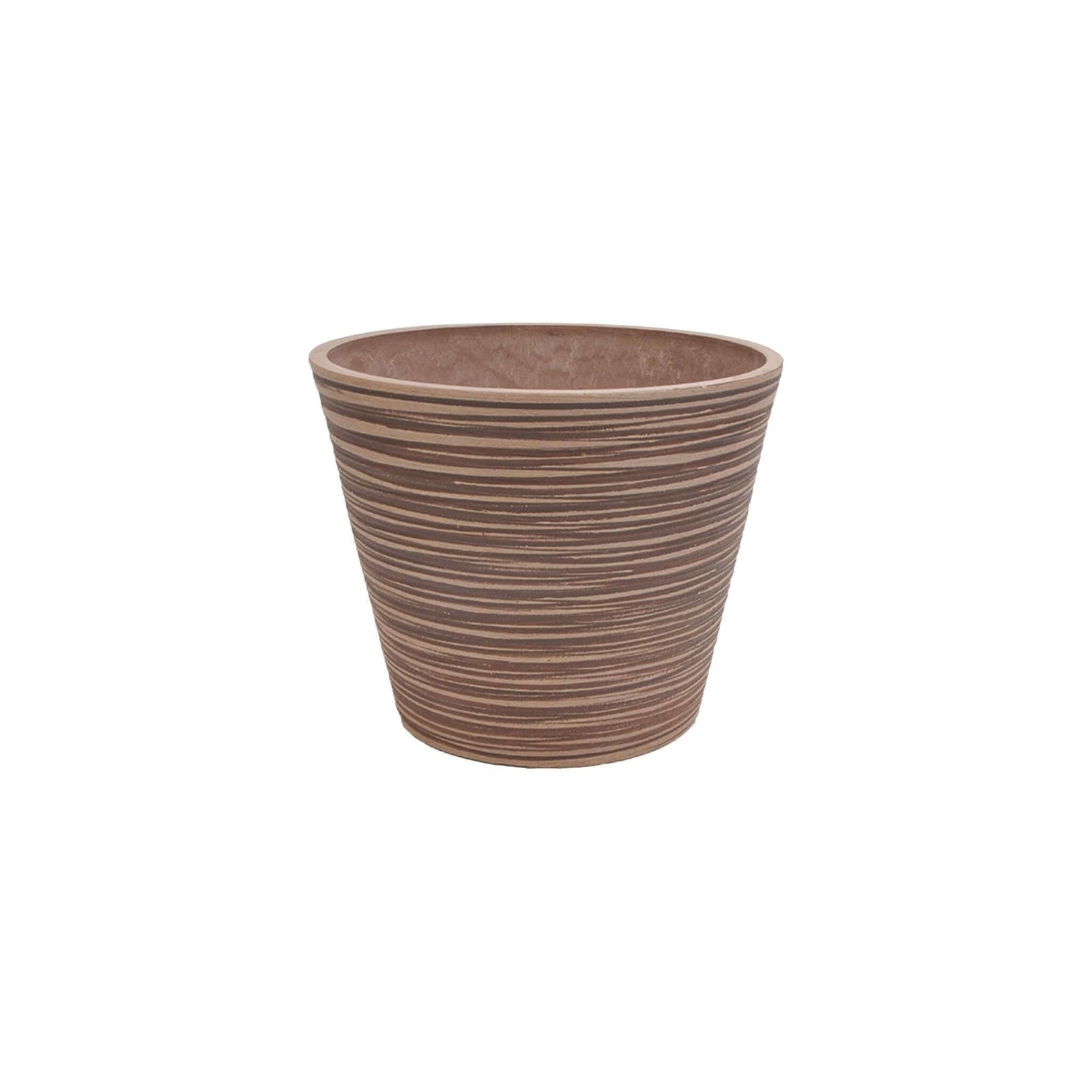 Vaso piccolo in Fibra sintetica cm 31x31x26 - MARTY Colore: Taupe