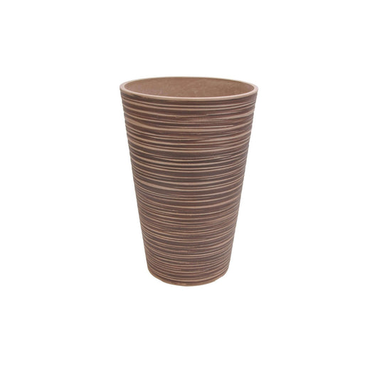 Vaso grande in Fibra sintetica cm 41x41x60 - KAM Colore: Taupe