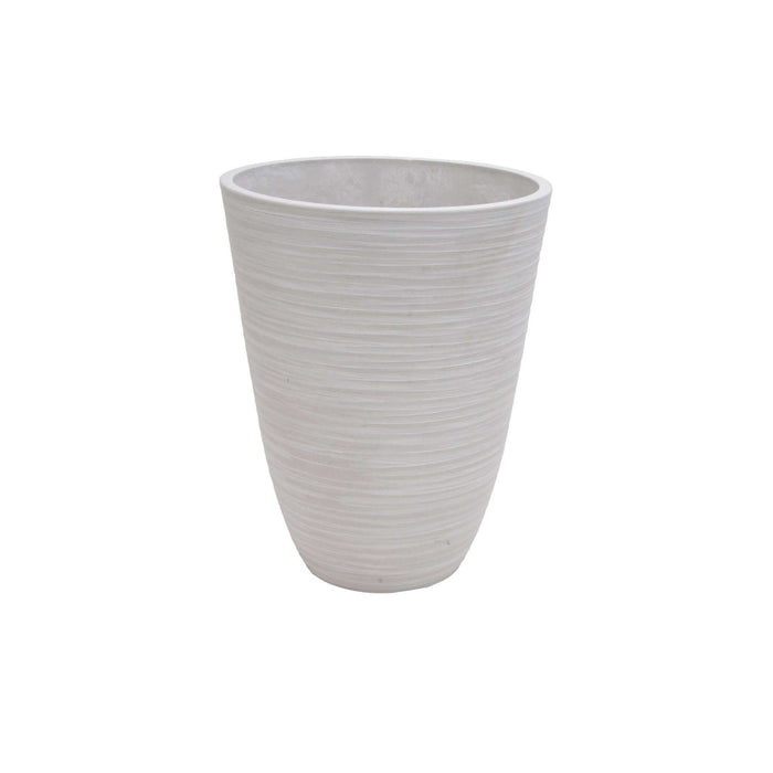 Vaso grande in Fibra sintetica cm 39x39x46 - HAMILTON Colore: Bianco