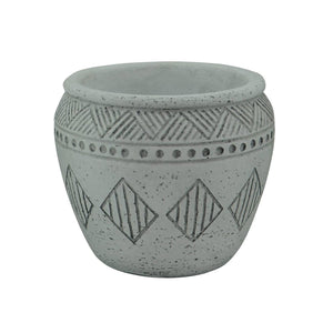 Vaso in Fibra sintetica - ALAN Dimensioni: L, Colore: Grigio