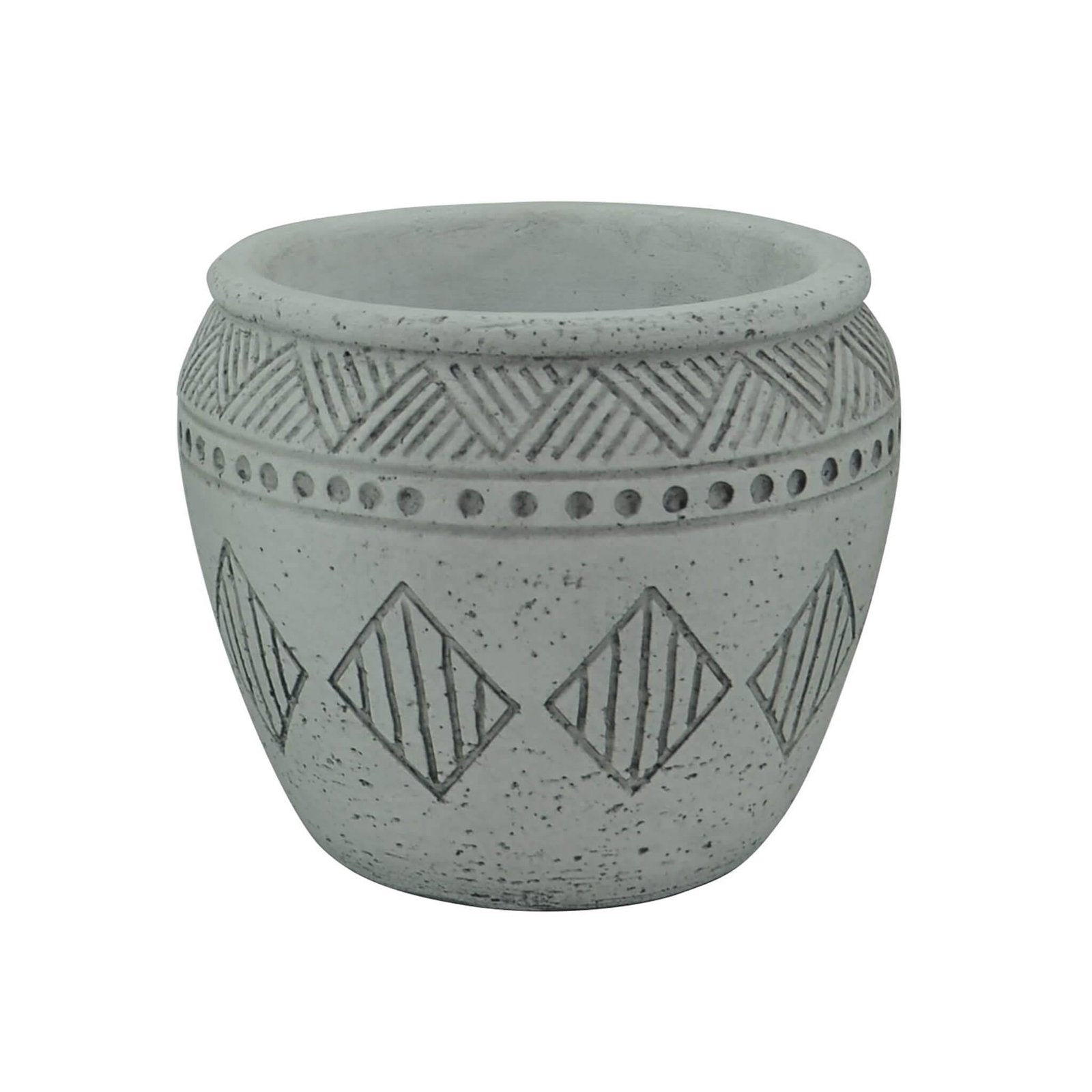 Vaso in Fibra sintetica - ALAN Dimensioni: L, Colore: Grigio