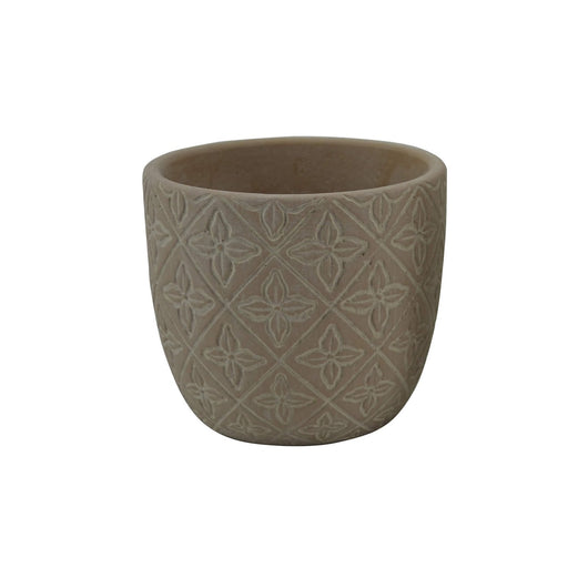 Vaso in Fibra sintetica - BASIL Colore: Marrone, Dimensioni: S