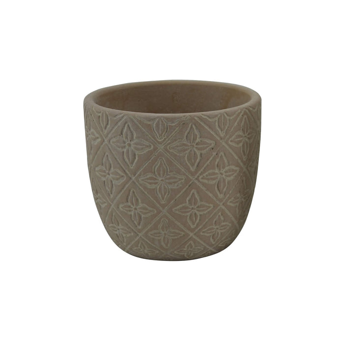 Vaso in Fibra sintetica - BASIL Colore: Marrone, Dimensioni: S