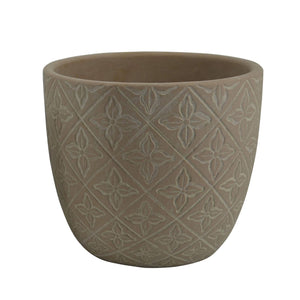 Vaso in Fibra sintetica - BASIL Dimensioni: L, Colore: Marrone