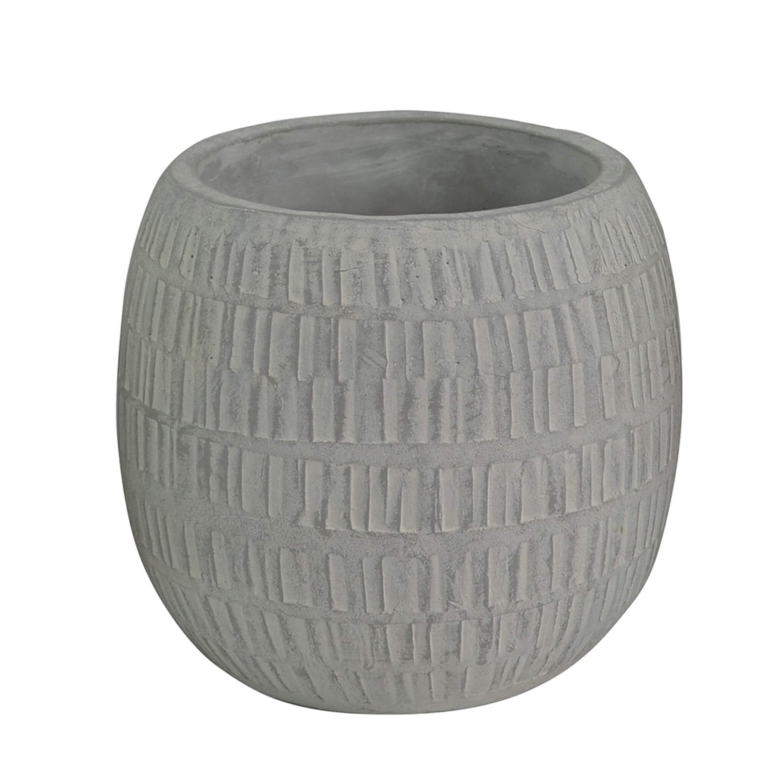 Vaso in Fibra sintetica - BUDDY Dimensioni: L, Colore: Grigio