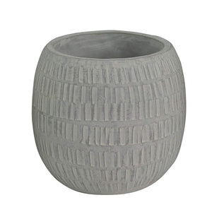 Vaso in Fibra sintetica - BUDDY Dimensioni: L, Colore: Grigio