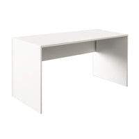 Scrivania Moderna effetto Legno in Legno Composito cm 135x74x67 - WINSTON Colore: Bianco