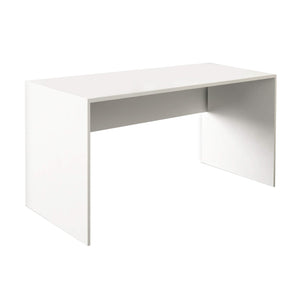 Scrivania Moderna effetto Legno in Legno Composito cm 135x74x67 - WINSTON Colore: Bianco