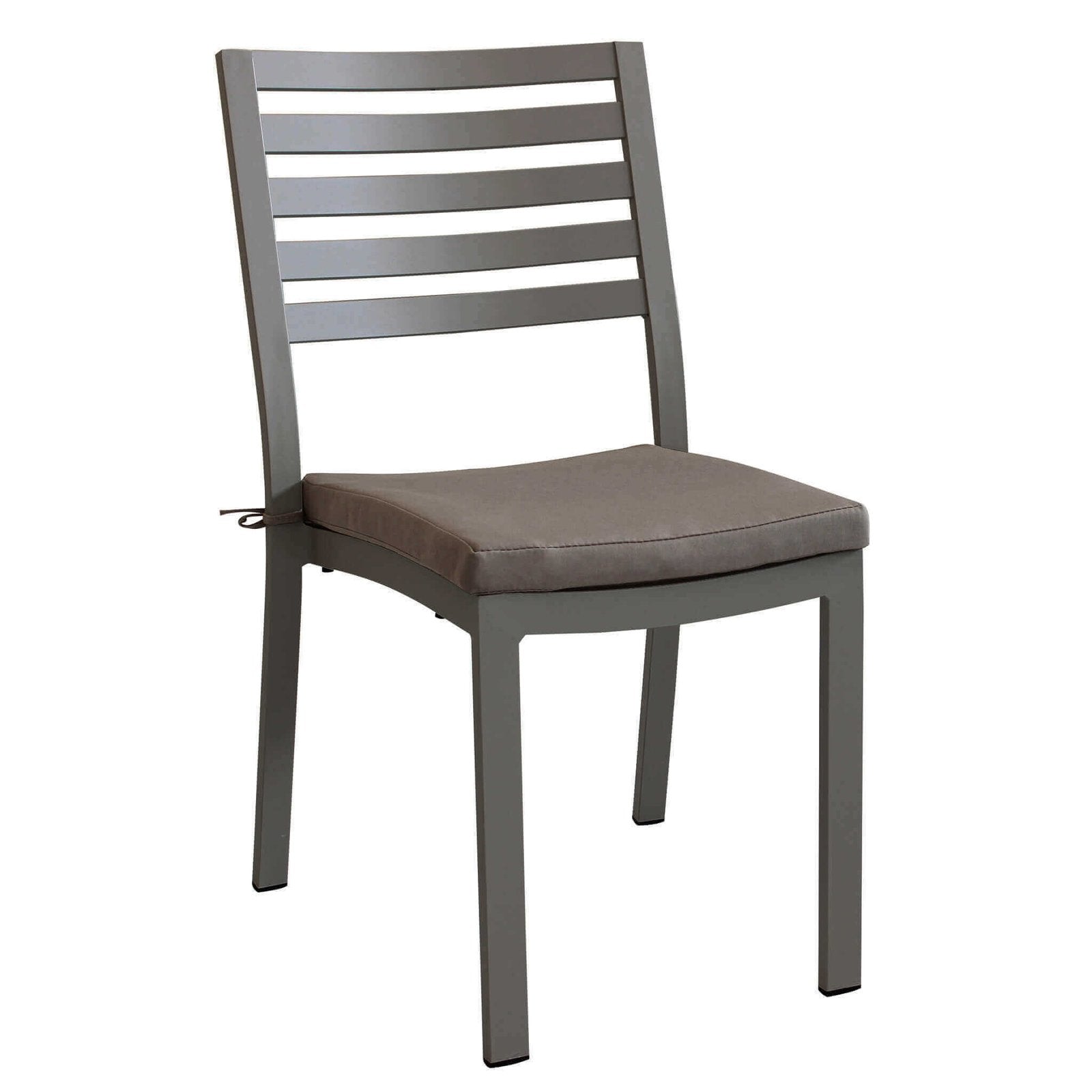 Sedia da Giardino Impilabile in Alluminio cm 46x59x85 - DAVID Colore: Taupe